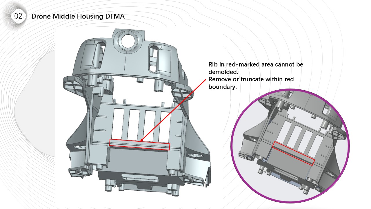 Drone Middle Housing DFMA